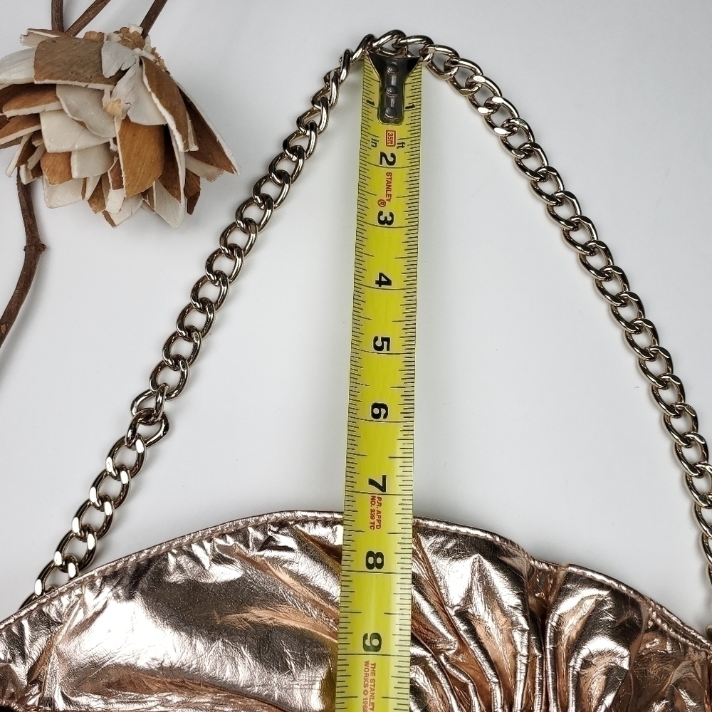 🧡 Loeffler Randall Rose Gold Metallic Handbag - Picture 14 of 16